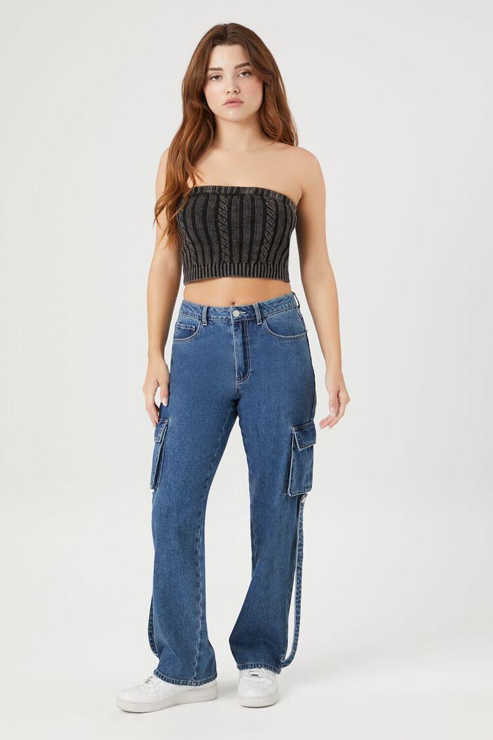 Cable Sweater-Knit Tube Top | Forever 21 Product Image