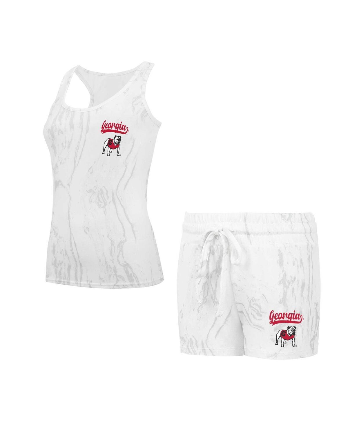 Concepts Sport Womens Georgia Bulldogs Quartz Tank Top Shorts Set Product Image