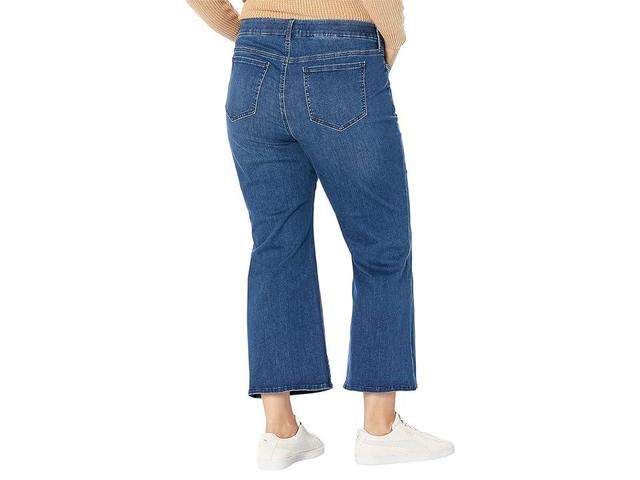 NYDJ Plus Size Waist Match Relaxed Fit 5-Pocket Stretch Denim Flare Leg Ankle Jeans Product Image