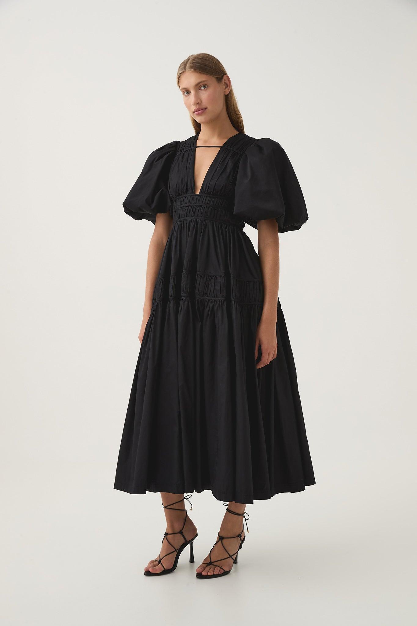 Fallingwater Ruched Midi Dress Product Image