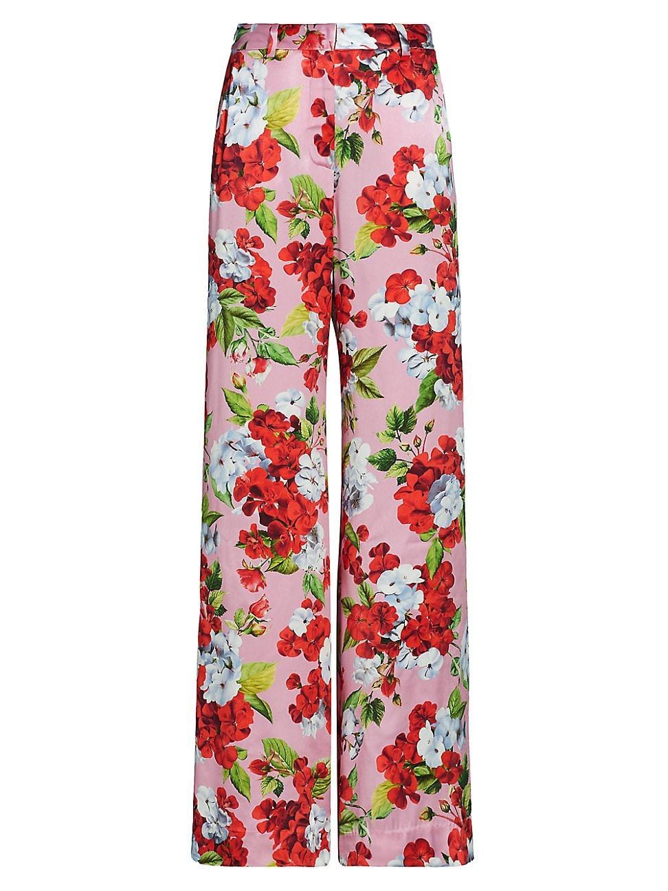 Womens Pilar Floral Print Wide-Leg Pants Product Image