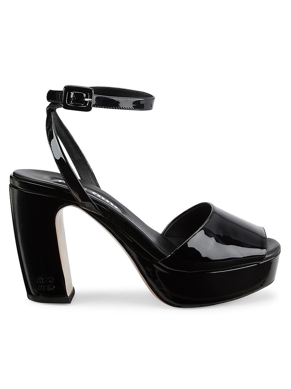 Womens 95MM Banana-Heel Platform Sandals product image