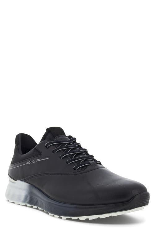 ECCO Mens S-Three Waterproof Leather Golf Shoes Product Image