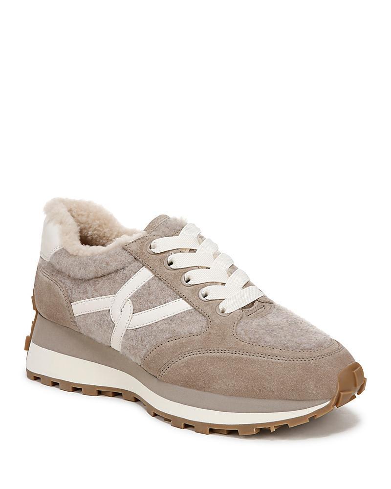 Womens Valentina-3 Shearling-Lined Sneakers Product Image