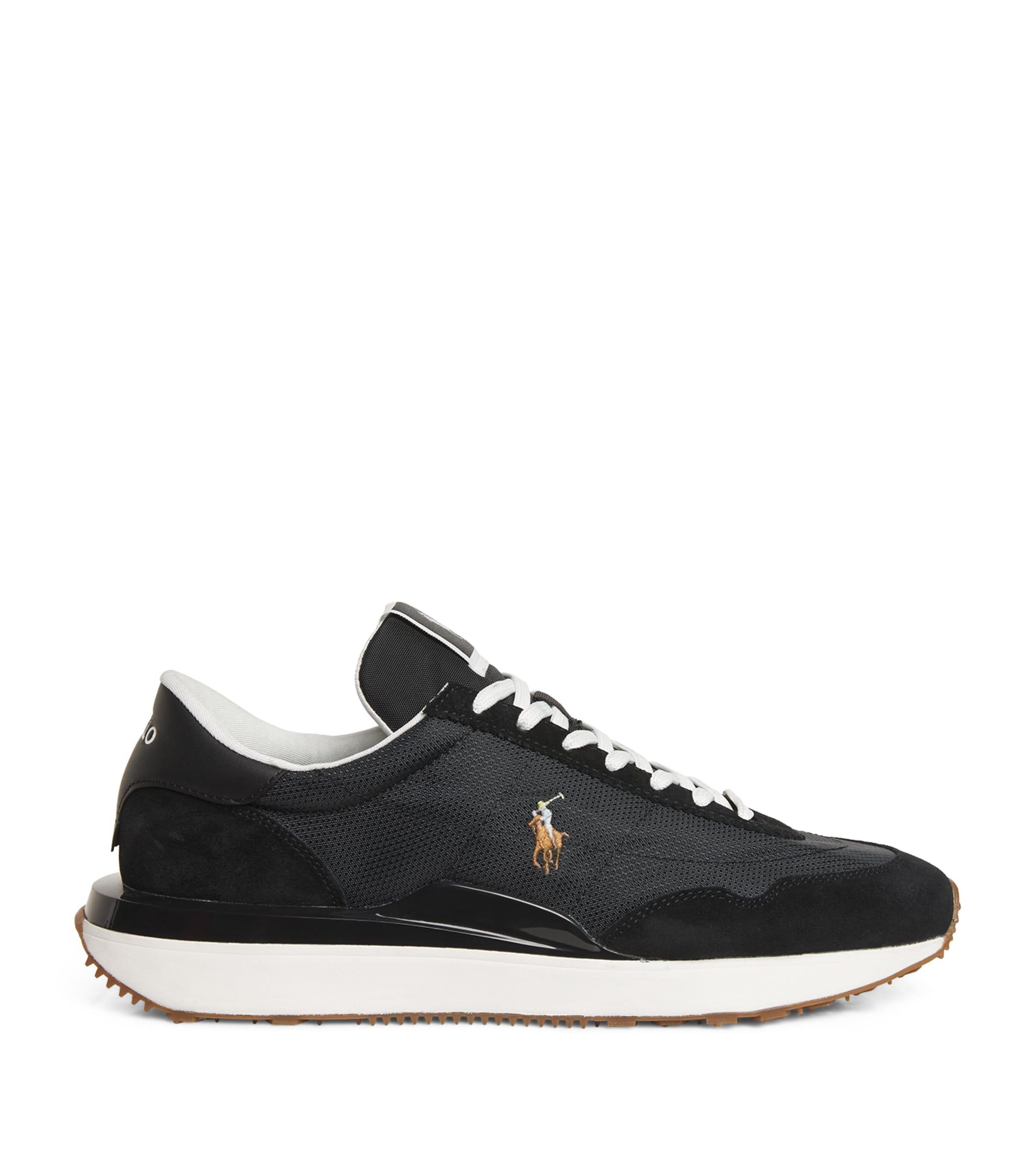 POLO RALPH LAUREN Logo Low-top Sneakers In Black/multi Pp Product Image