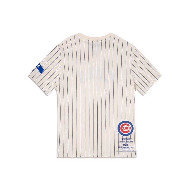 Alpha Industries X Chicago Cubs Striped T-Shirt Male Product Image