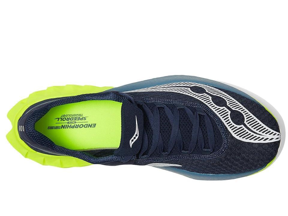 Saucony Endorphin Pro 4 (Navy/Citron) Men's Shoes Product Image