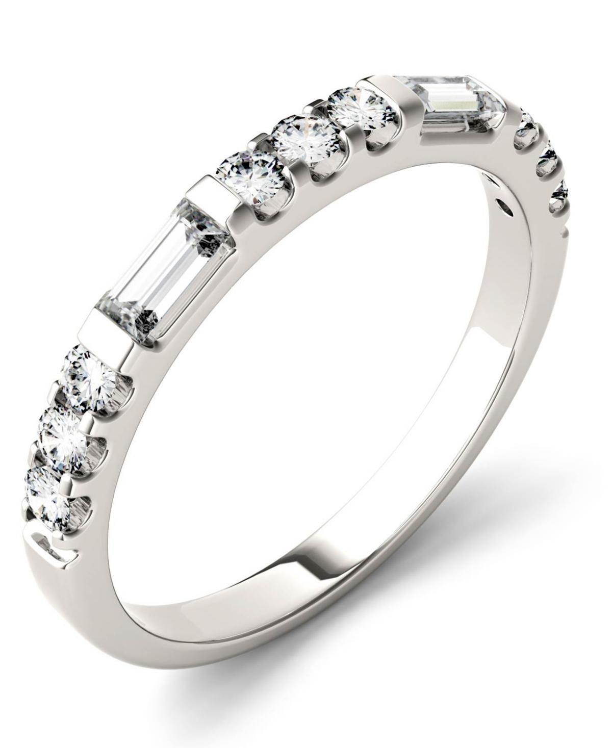 Charles & Colvard 1/2 Ct. T.w. Lab Created Moissanite Stackable Band In 14K White Gold, 7 Product Image