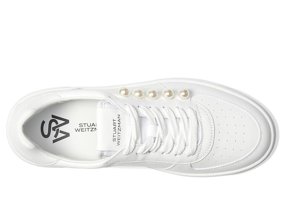 Leather Pearly Stud Low-Top Sneakers Product Image