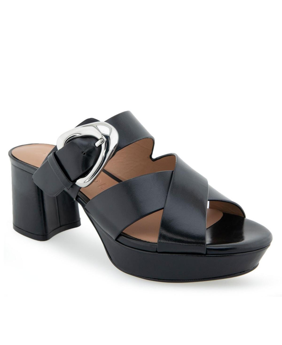 Aerosoles Womens Collin Buckle Slip-On Platforms Product Image