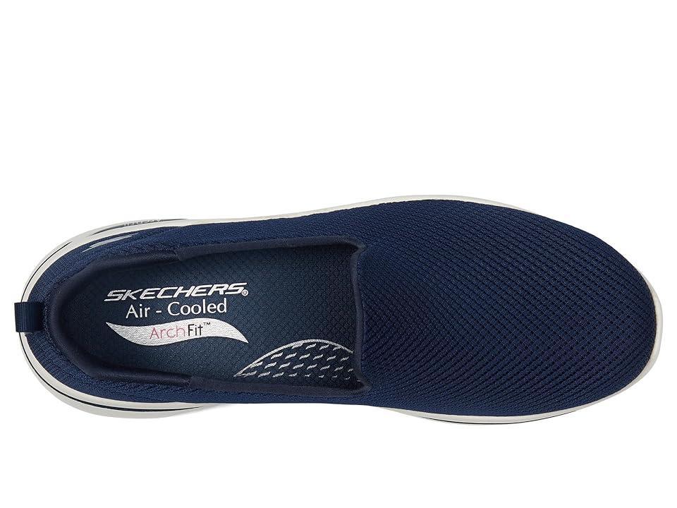 SKECHERS Performance Go Walk Arch Fit (Navy/White) Women's Shoes Product Image