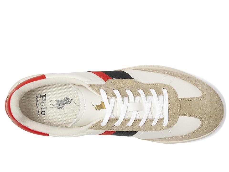 Polo Ralph Lauren Mens Heritage Aera Lace-Up Sneakers - Bianco Product Image