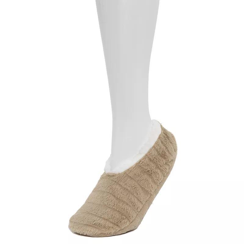 Womens Cozy Soft Faux Fur Ballerina Slipper Socks Product Image