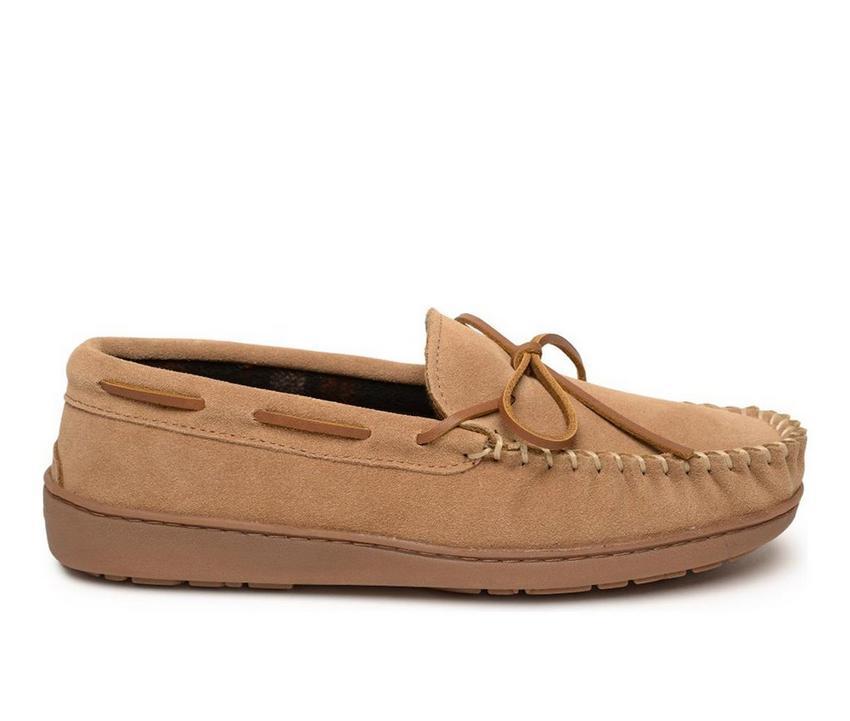 Men's Minnetonka Plaid Lined Hardsole Moccasins Product Image