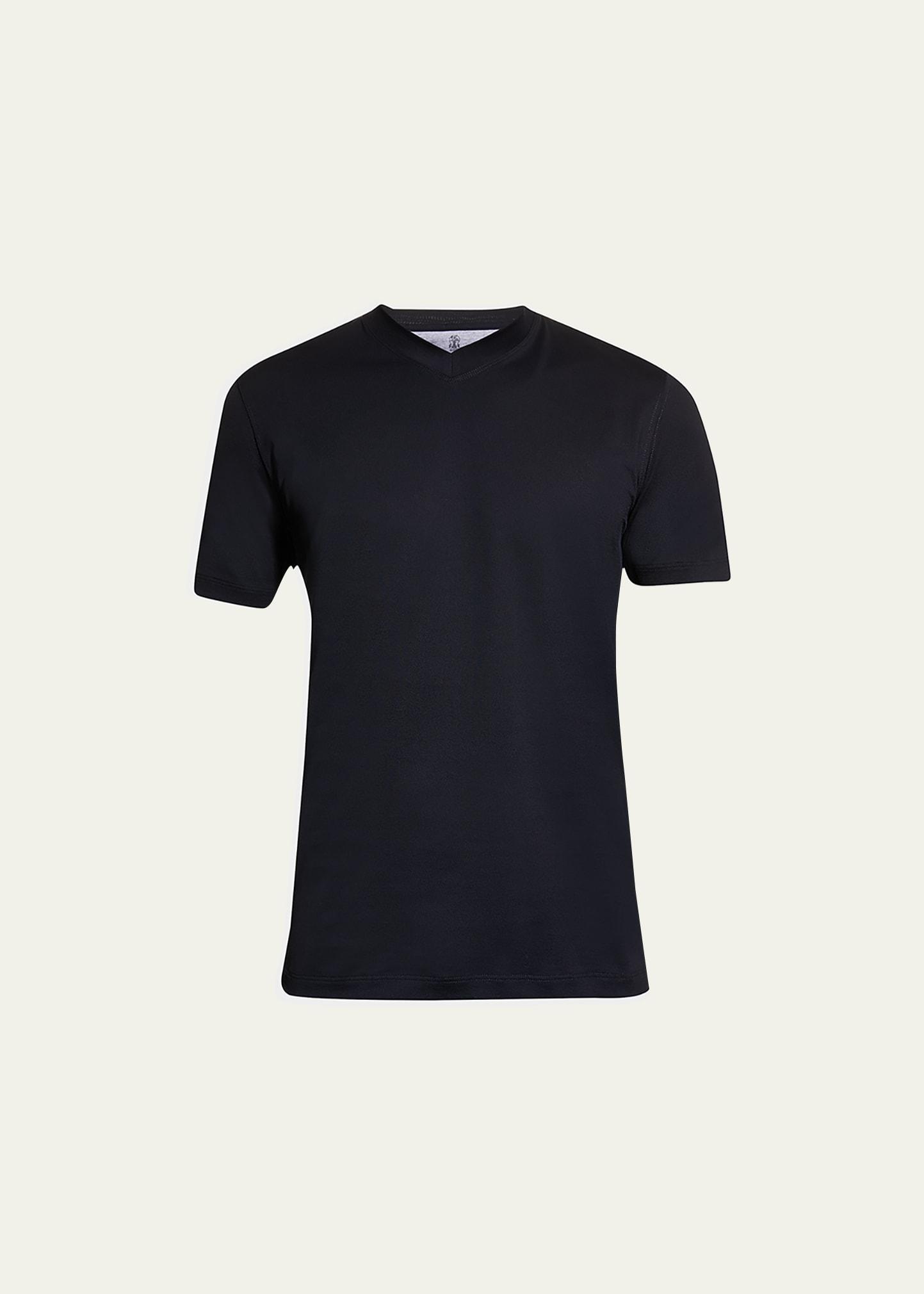 Mens Basic-Fit V-Neck T-Shirt Product Image