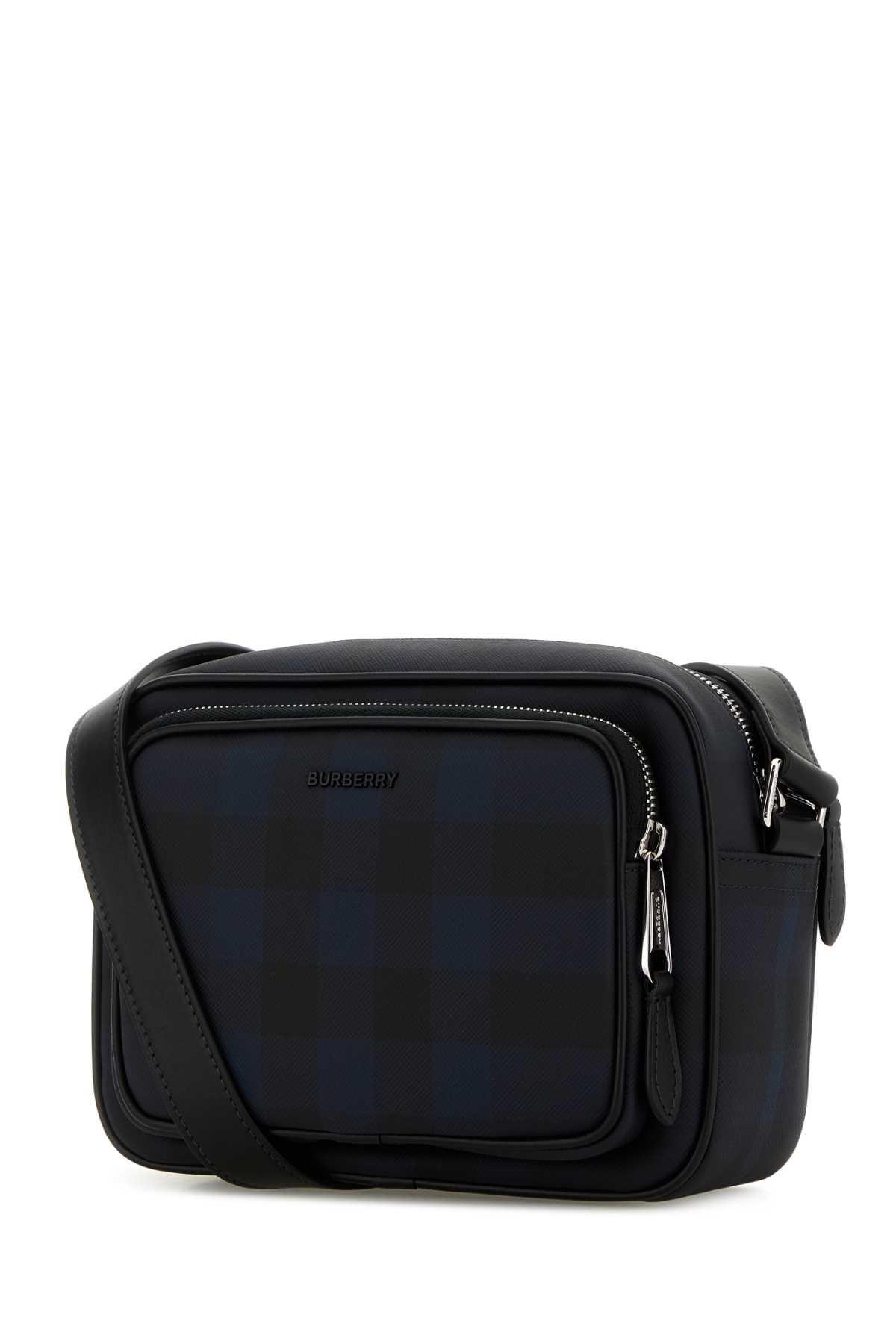 BURBERRY Printed Canvas Paddy Crossbody Bag In Navy Product Image