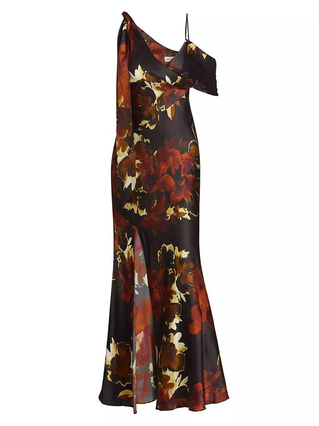 Mirabelle Asymmetric Silk Gown Product Image