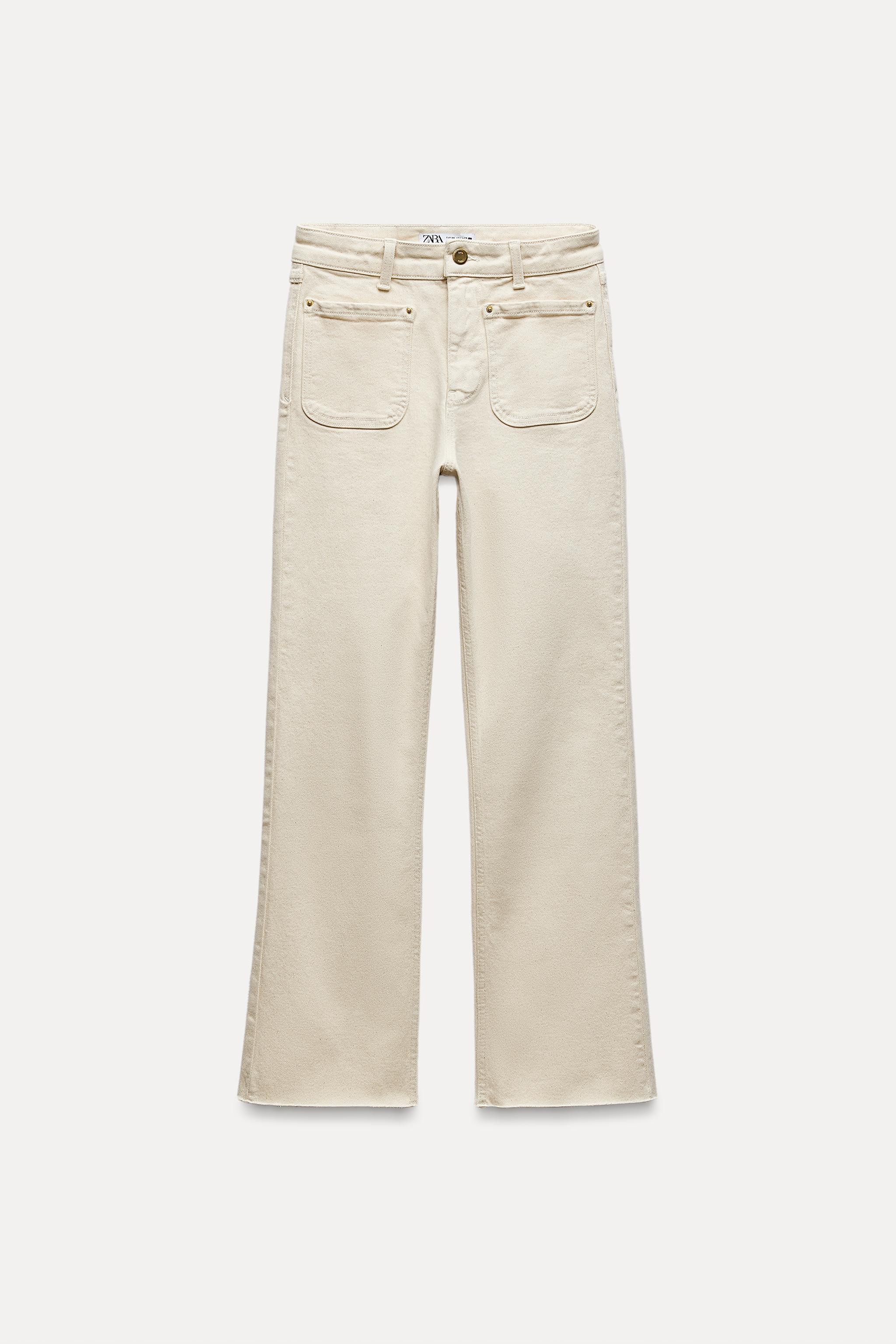 HIGH-WAISTED MINI FLARE JEANS Z1975 Product Image