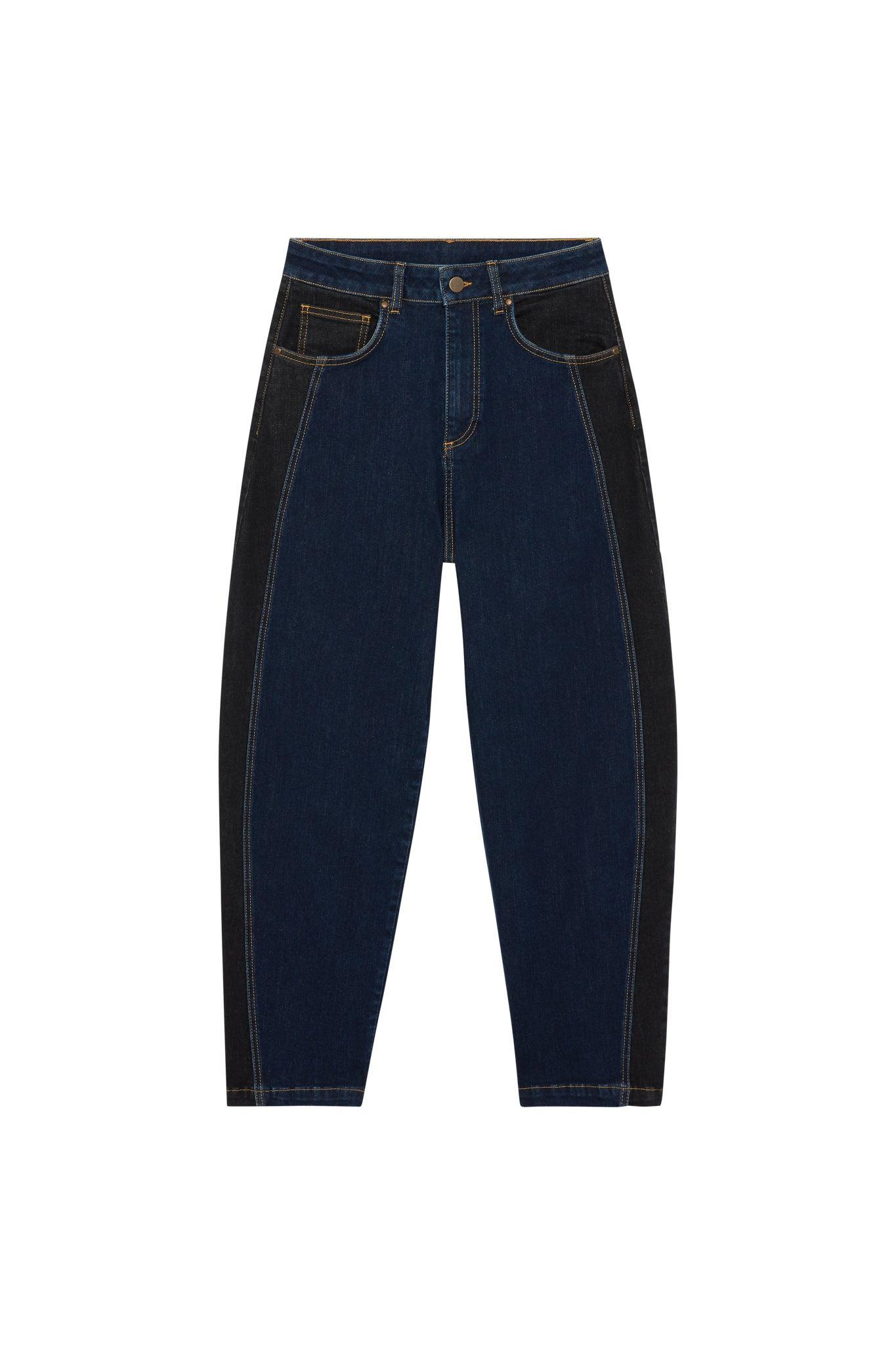 The Winning Combo Denim Barrel Leg Pant Product Image