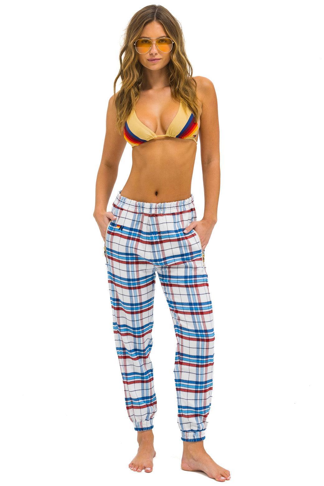 PLAID LODGE PANT - MONTAUK PLAID Female Product Image