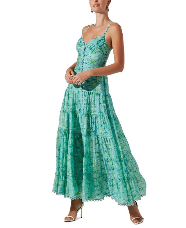 Women's Tazia Button-Front Maxi Dress Product Image