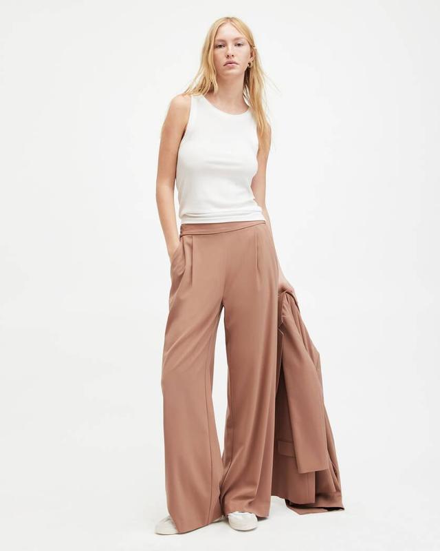 Aleida Lightweight Wide Leg Trousers Product Image