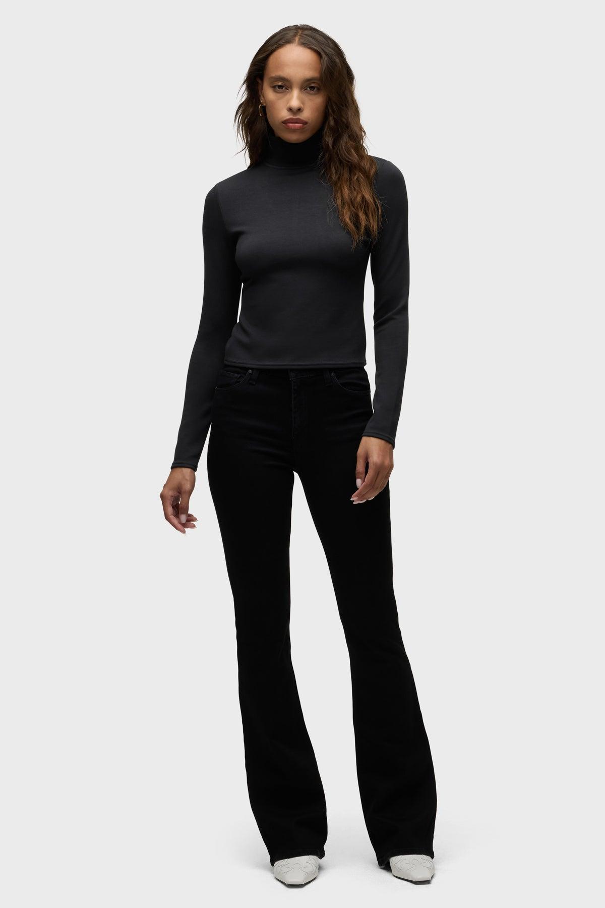 Mock Neck Long Sleeve Top Female Product Image