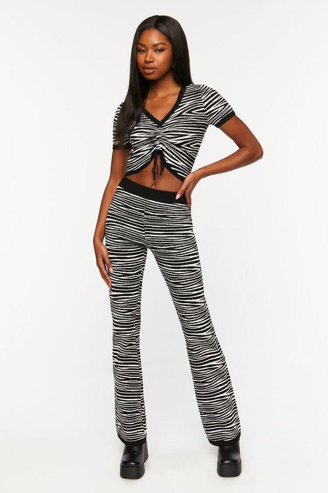 Zebra Print Flare Pants | Forever 21 Product Image