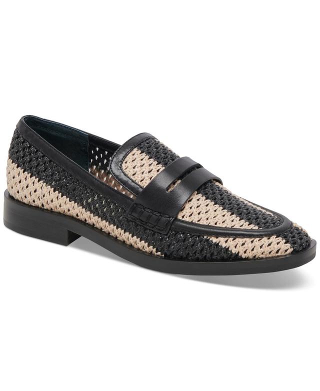 Dolce Vita Womens Halley Tailored Raffia Loafer Flats Product Image