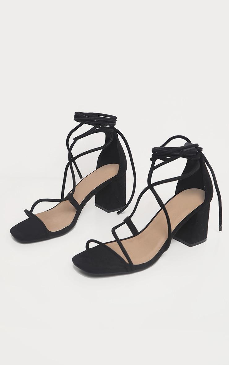 Black Block Heel Sandal Product Image