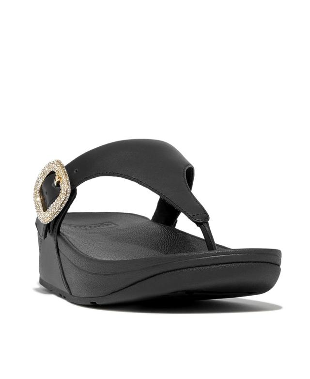 FitFlop Lulu Crystal Buckle Platform Flip Flop Product Image