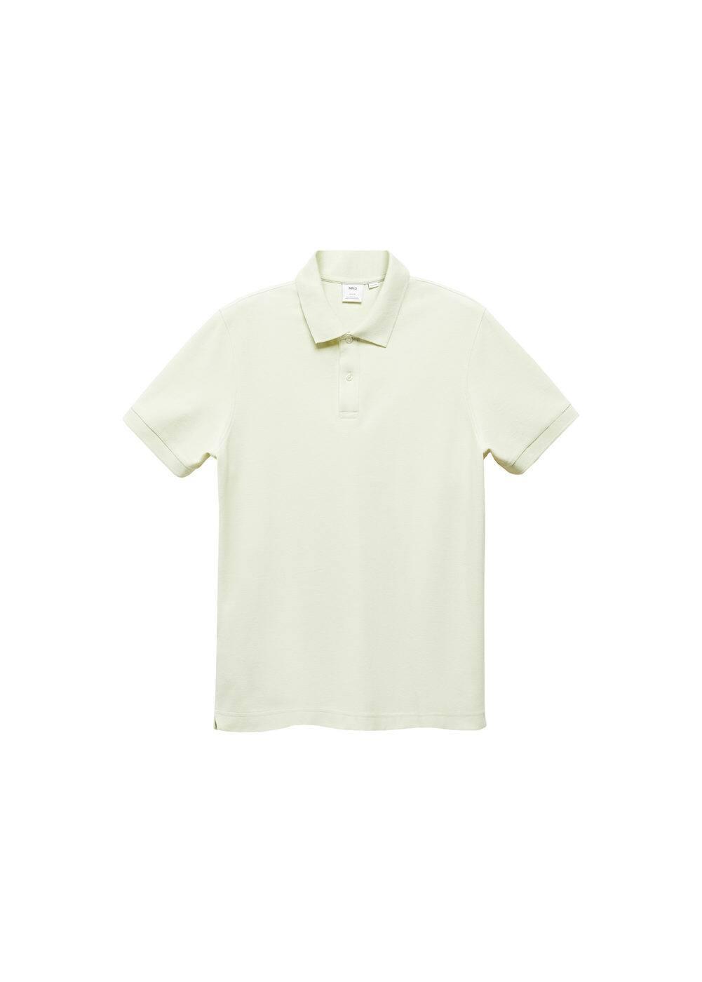 MANGO MAN - 100% cotton pique polo shirt mint greenMen Product Image