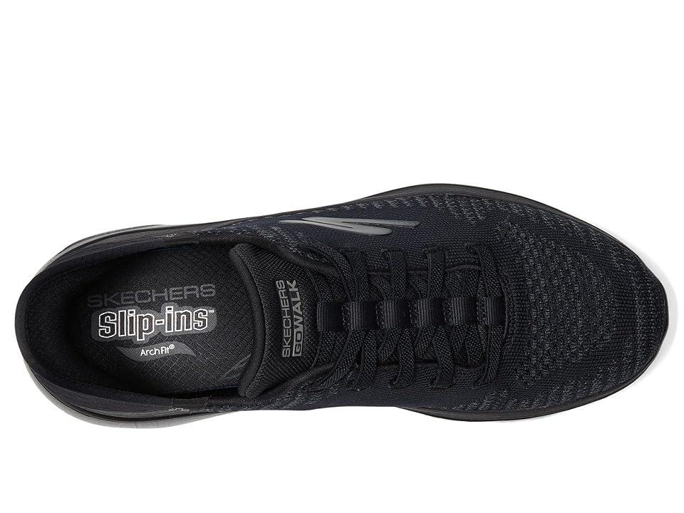 SKECHERS Performance Go Walk Arch Fit 2.0 - Grand Hands Free Slip-Ins Black) Men's Lace-up Boots Product Image