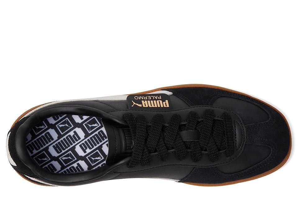 PUMA Mens PUMA Palermo Leather - Mens Shoes Black/Gum/Feather Grey Product Image