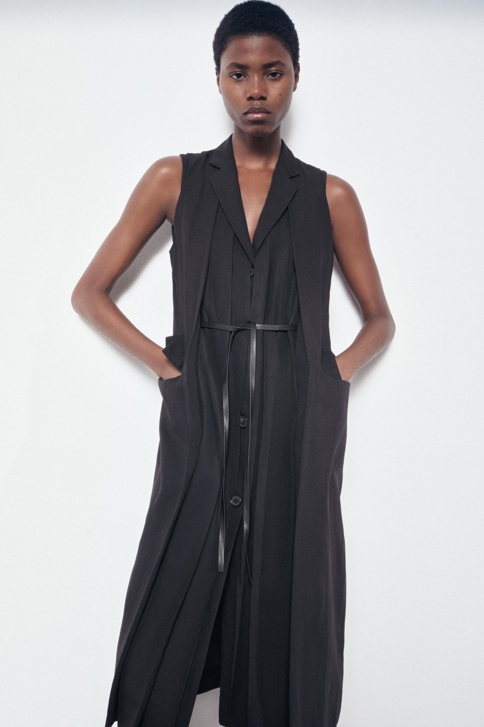 BELTED VEST DRESS ZW COLLECTION Product Image