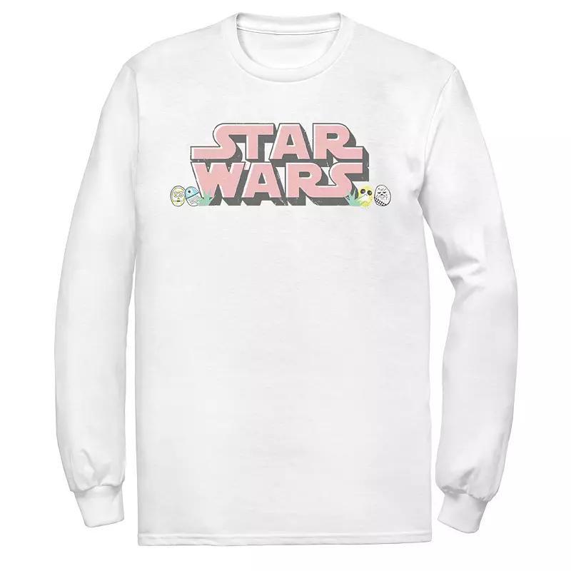 Mens Star Wars Easter-Themed Chest Logo Tee Athletic Grey Product Image