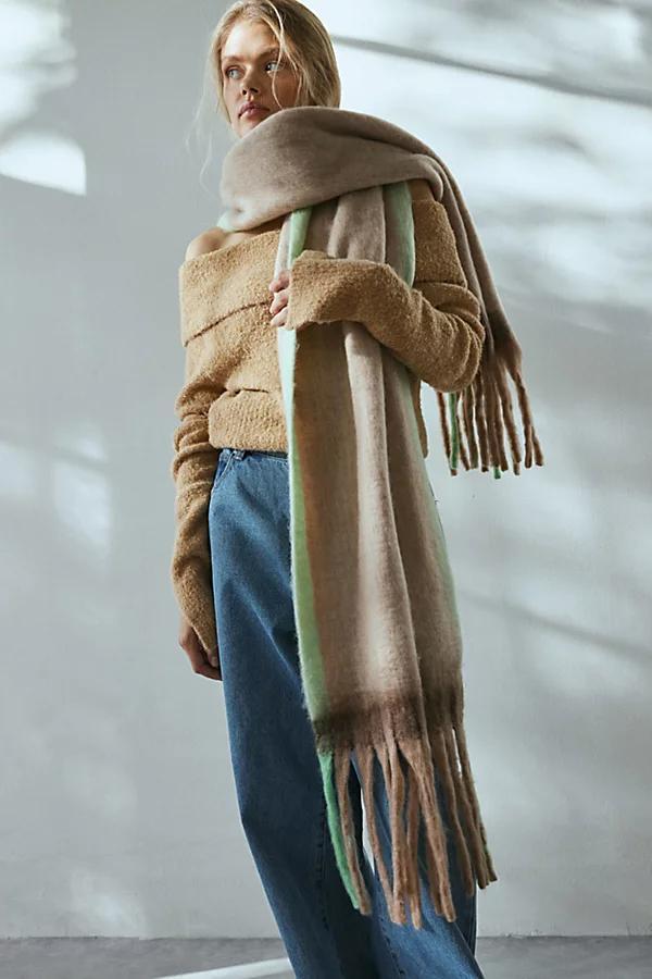 Cozy Oversized Woven Scarf Womens at Urban Outfitters product image