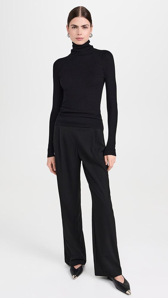 Enza Costa Silk Sweater Layering Turtleneck | Shopbop Product Image