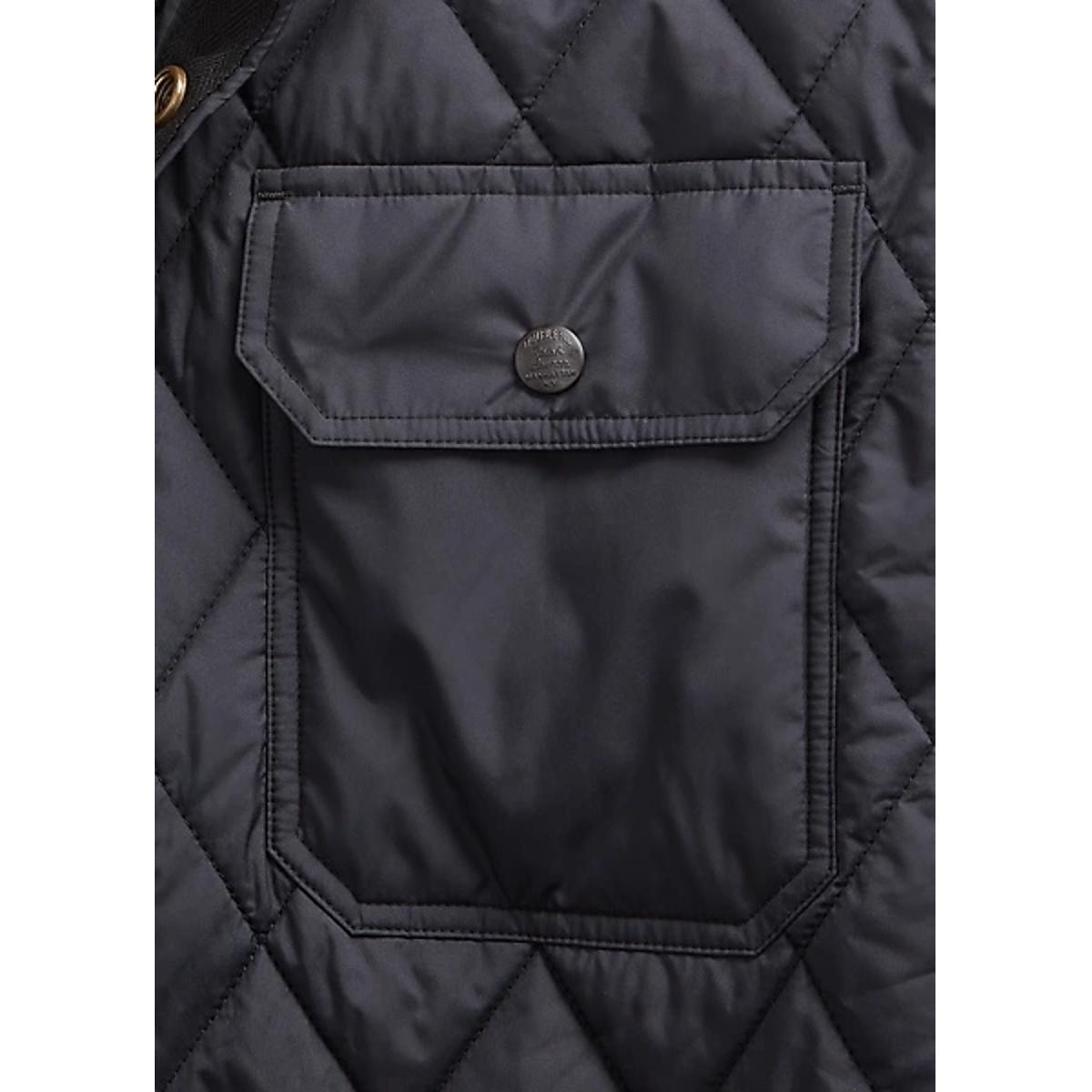 Quilted Shirt Jacket Polo Black Product Image