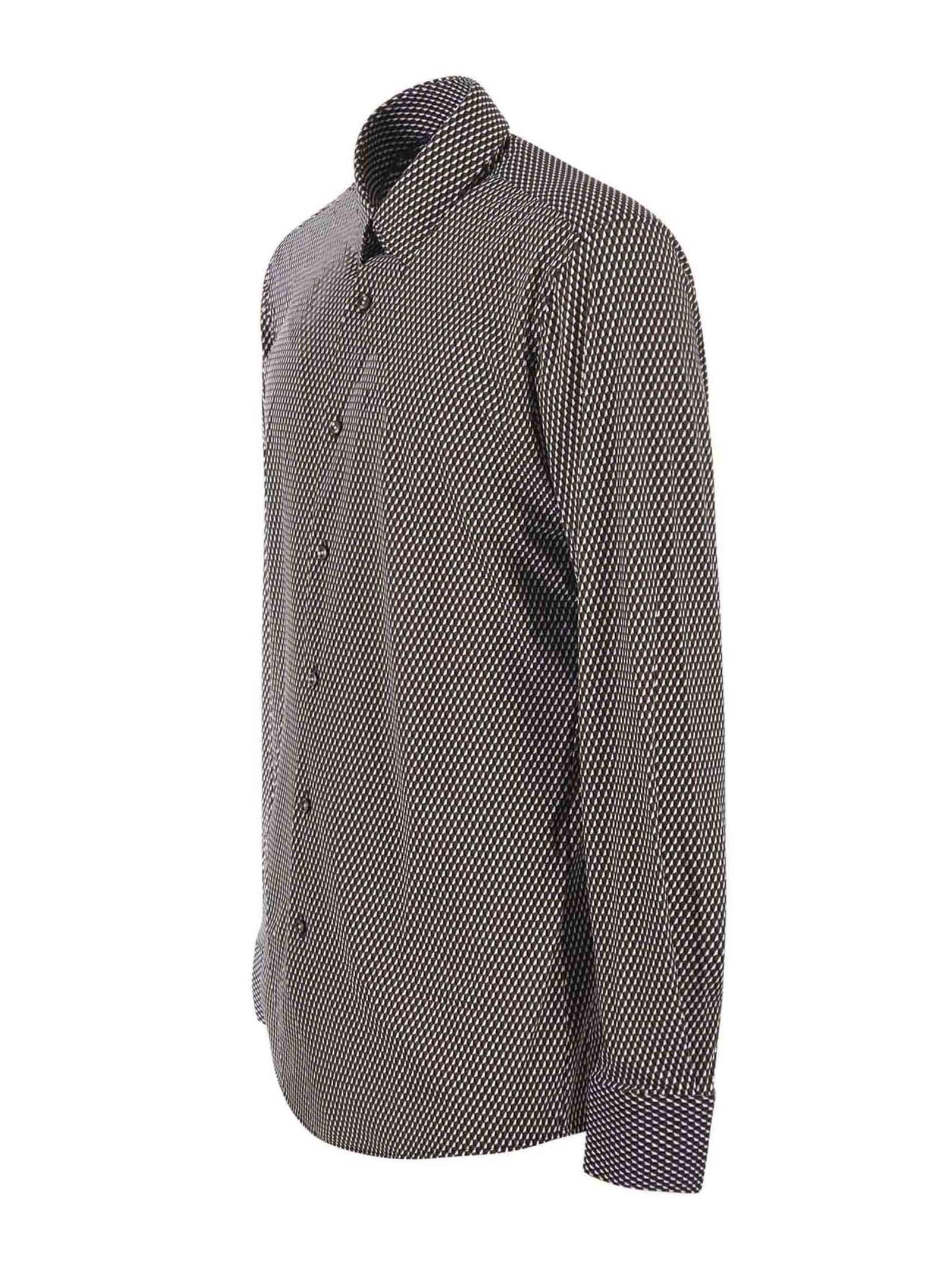 HUGO BOSS Boss Shirt In Nero/marrone Product Image