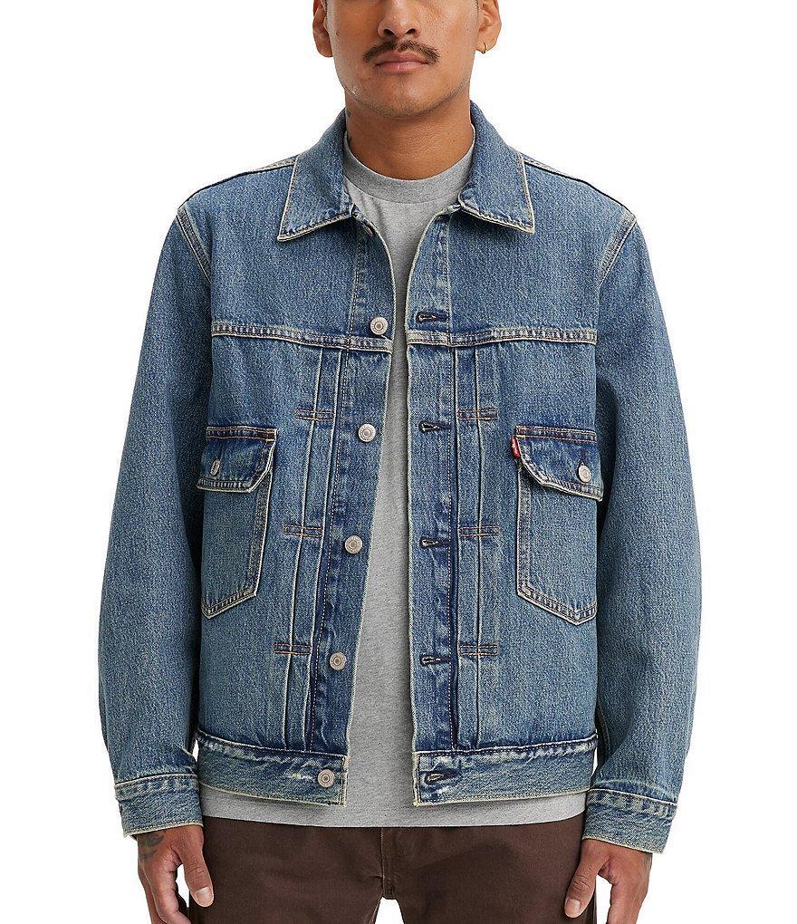 Levi's® Relaxed-Fit Long Sleeve Type II Denim Trucker Jacket product image