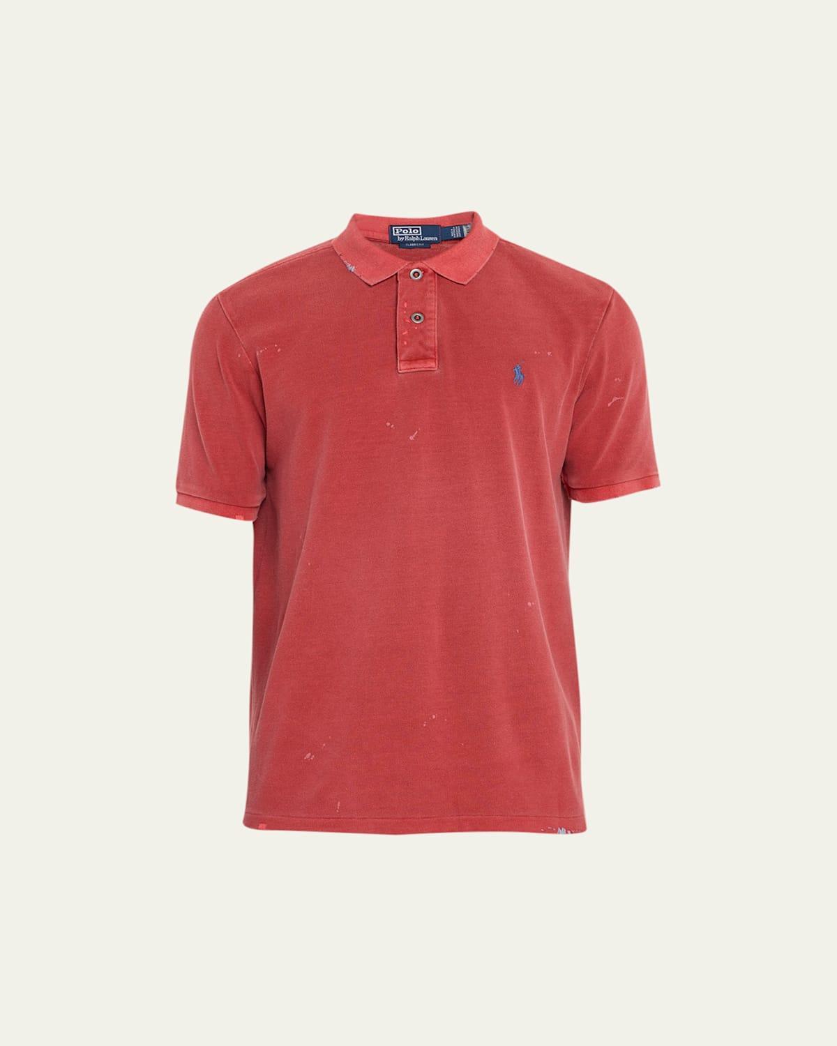 Mens Weathered Polo Shirt Product Image