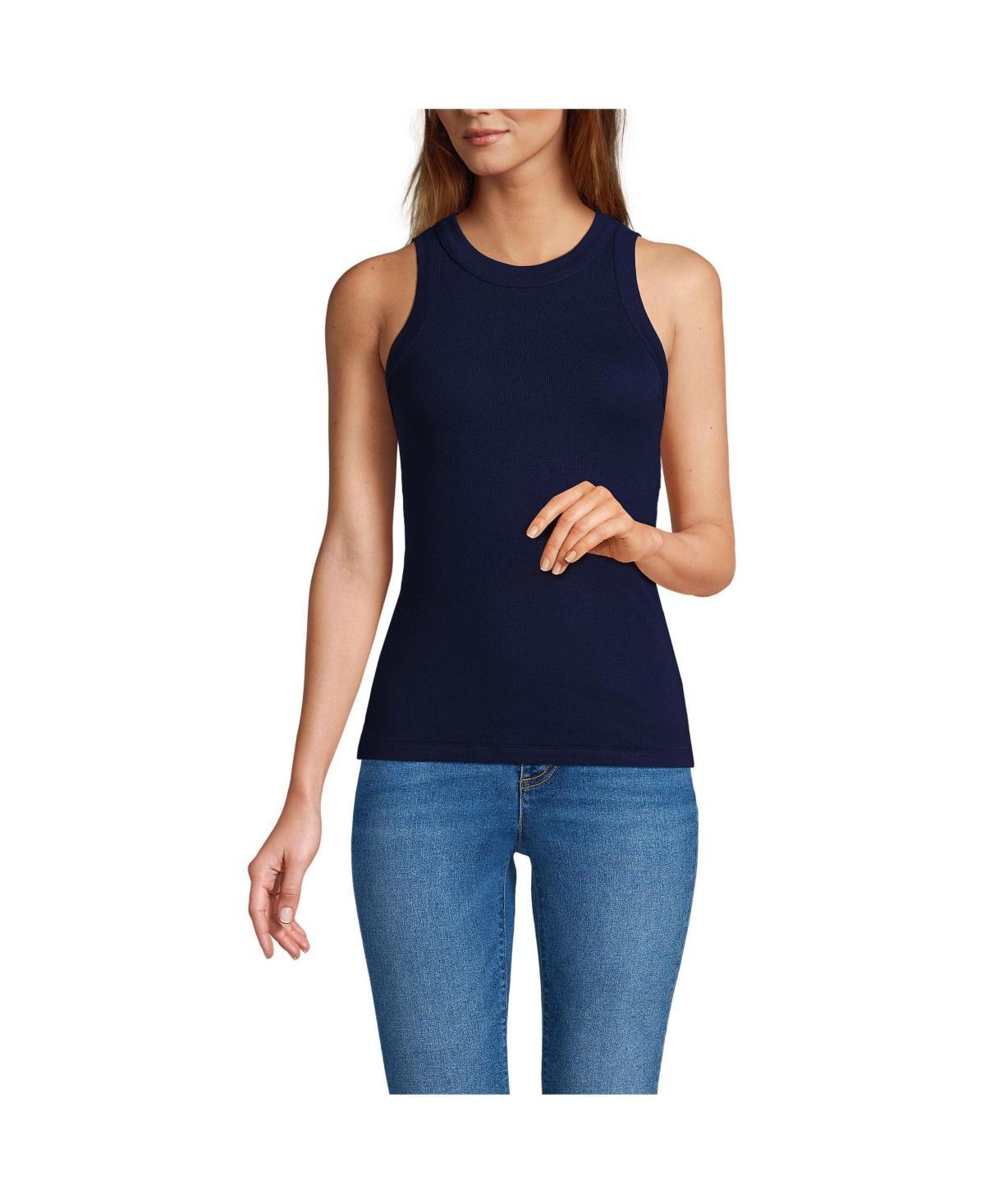 Womens Lands End Drapey Rib Tank Product Image