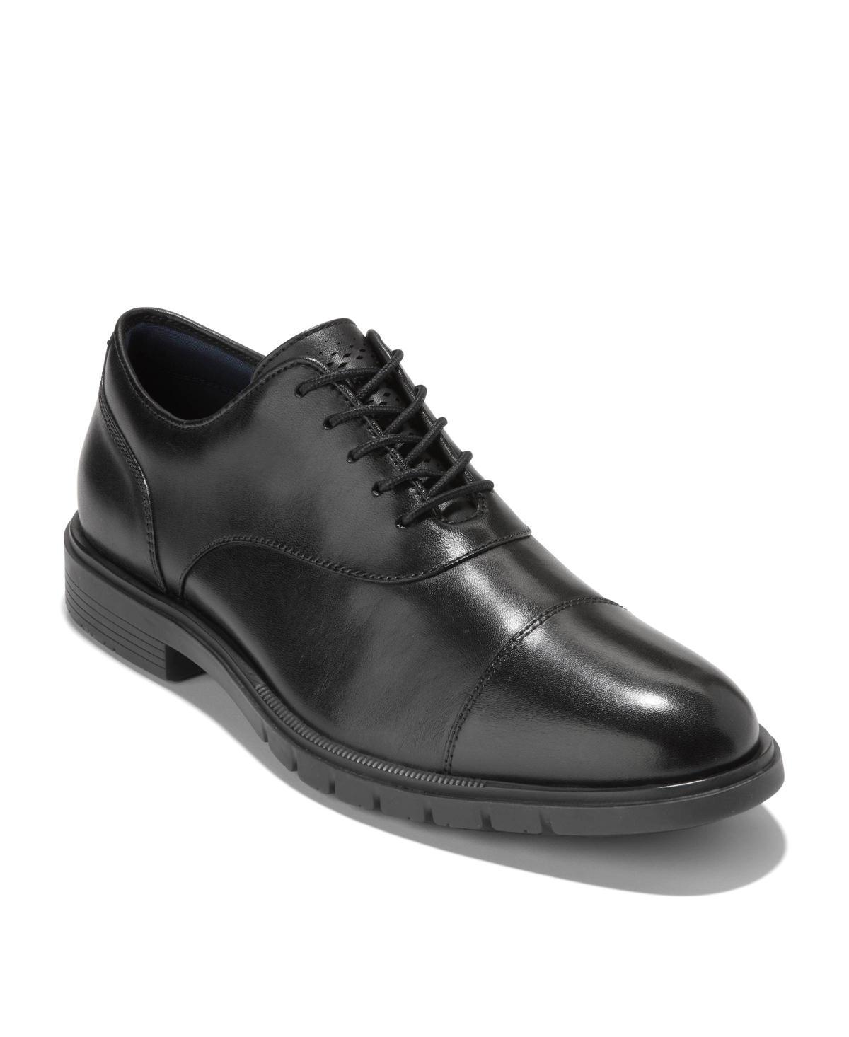 COLE HAAN Men's Grand Flex Dress Cap Lace-up Oxford In Black Product Image