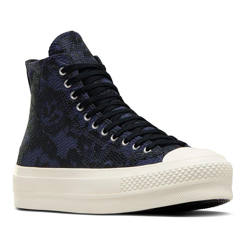 Converse Chuck Taylor All Star Lift Womens Platform Sneakers Brt Blue Product Image