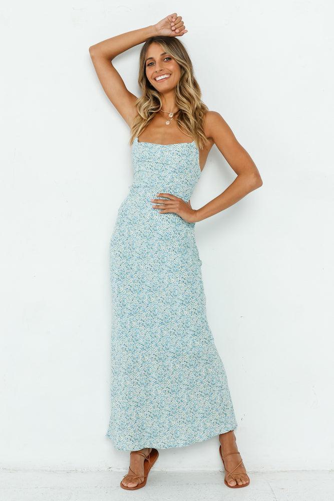 In The Air Maxi Dress Blue Product Image