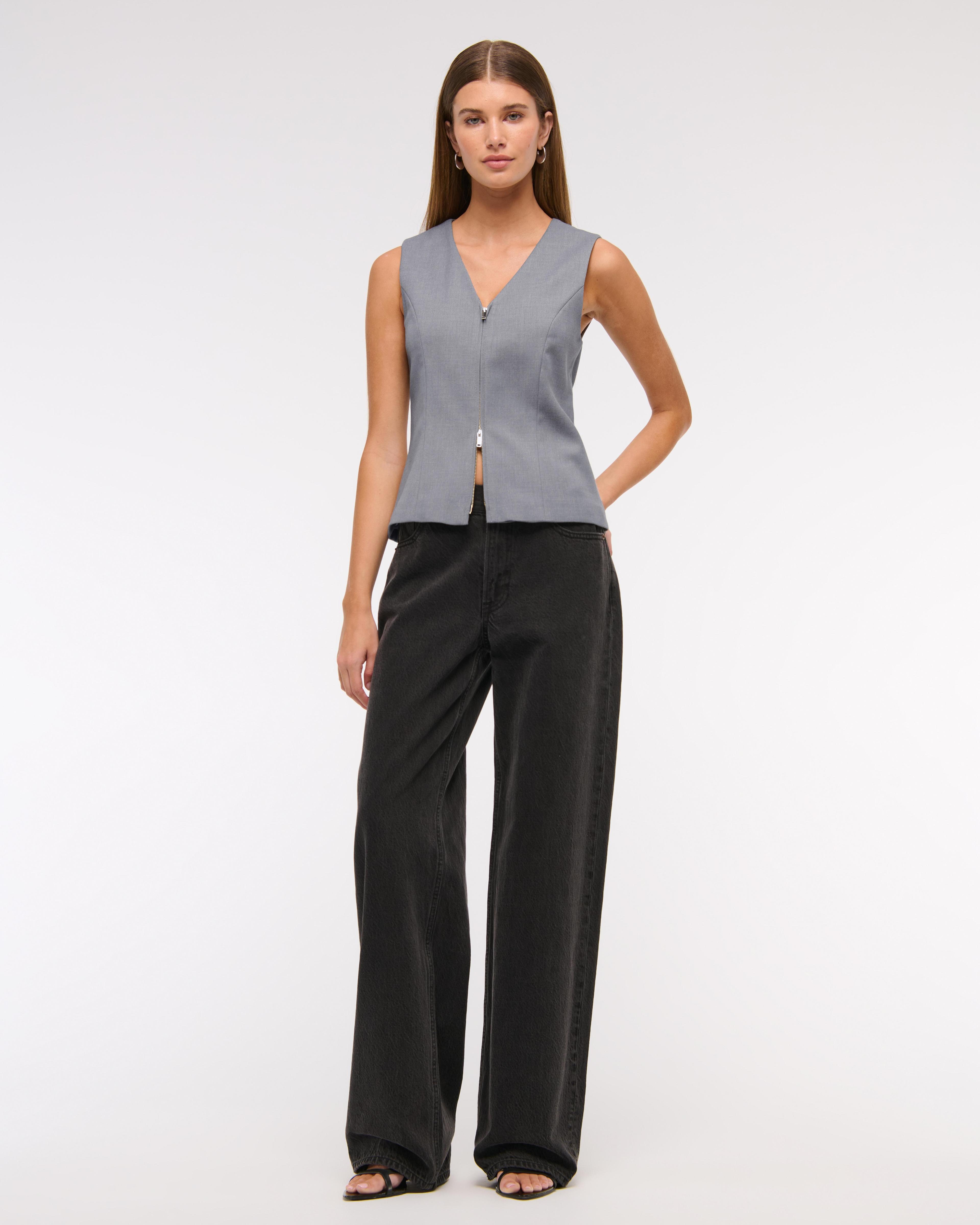 Tailored Zip Vest Product Image