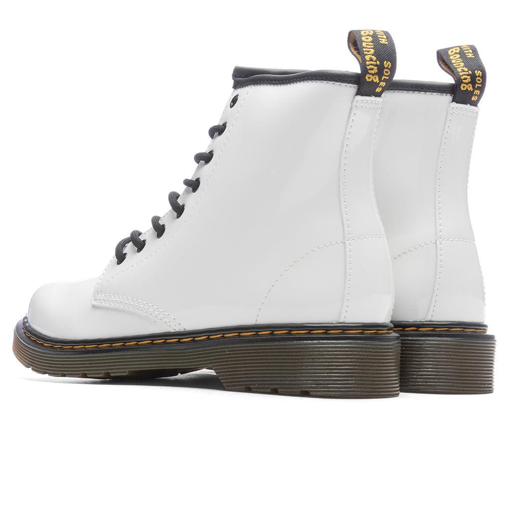 Women's 1460 Patent Leather Boots - White Patent Lamper Female Product Image