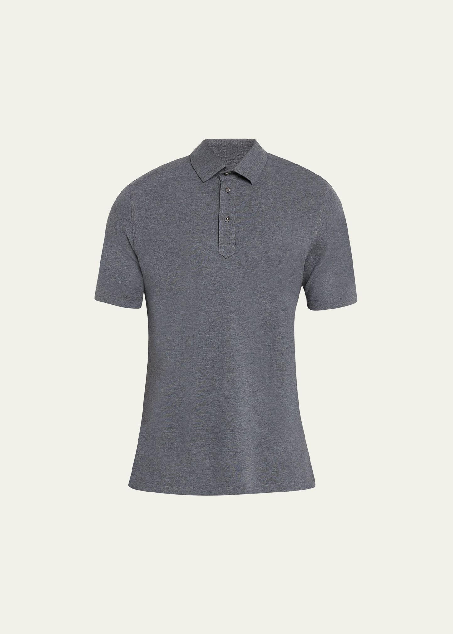 Mens Cotton Pique Polo Shirt Product Image