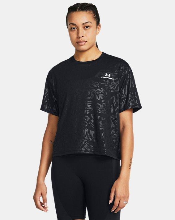 Womens UA Vanish Energy Emboss Crop Short Sleeve Product Image